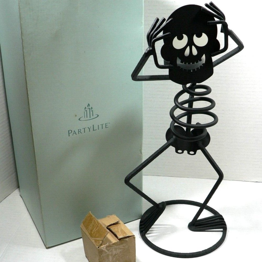 Mr. Bones Tea Light Candle Holder
